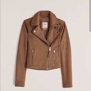 THE VEGAN SUEDE MOTO Abercrombie